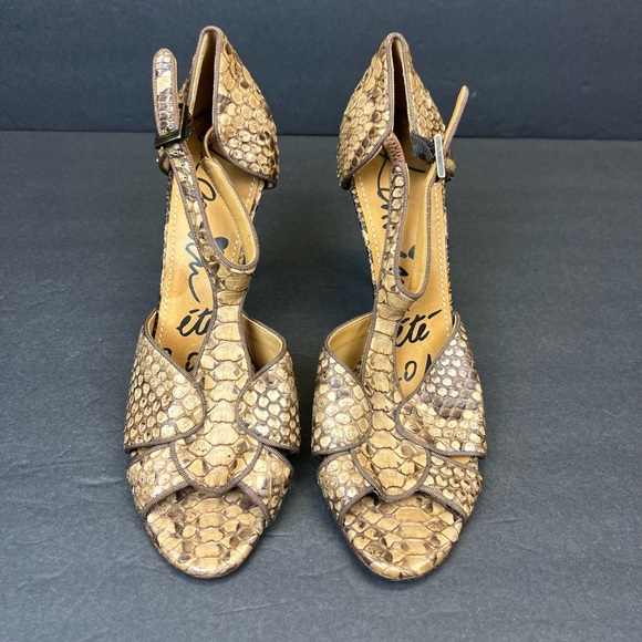 Lanvin Ete 2011 Genuine Snakeskin Sandals US 9- 9.5 EU 40 GORGEOUS - Picture 1 of 12